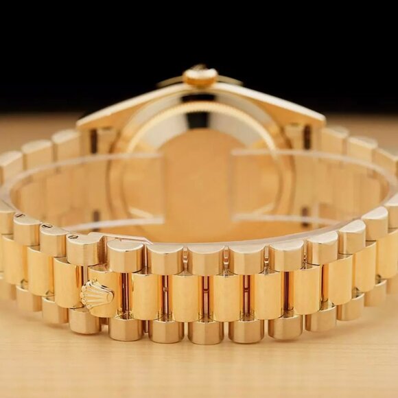 Sale! Rolex Men's Day Date President 18k Cream Dial Watch BOX TAG - Picture 5 of 7